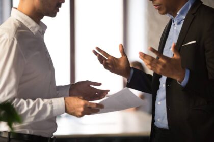 Close,Up,Executive,Manager,Dissatisfied,By,African,American,Employee,Work HOA Disputes