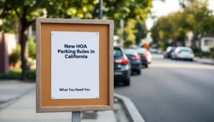 New HOA Parking Rules in California: What You Need to Know