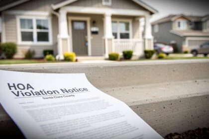 What Happens After an HOA Violation Notice in Santa Clara County