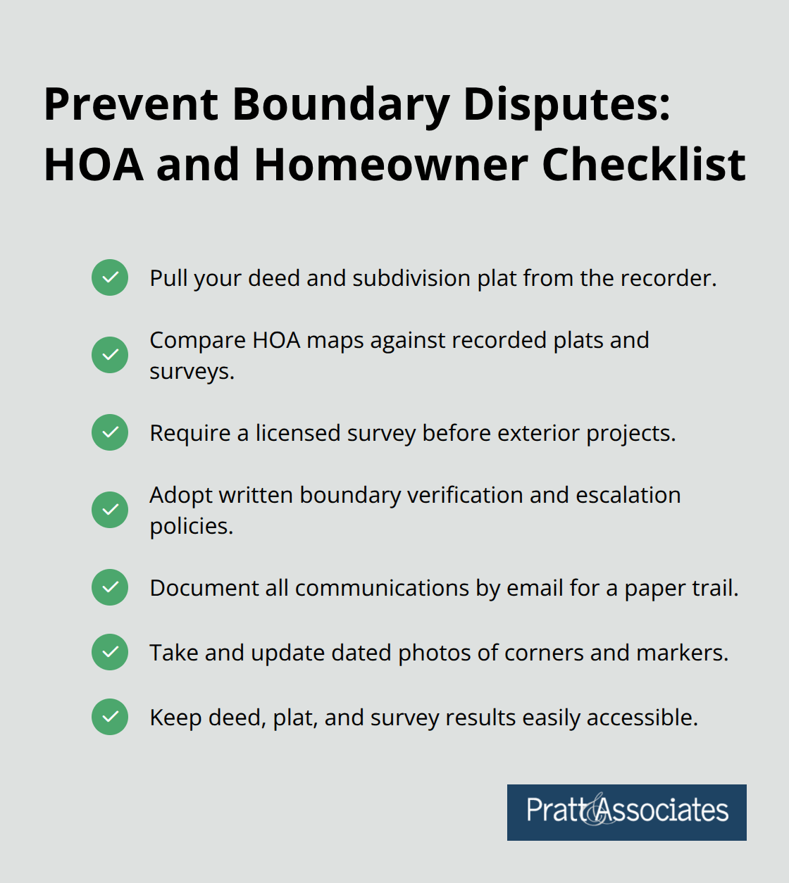 Checklist to prevent HOA boundary conflicts in Santa Clara County - hoa boundaries