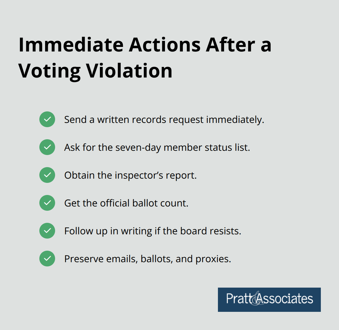 Checklist to protect your HOA voting rights quickly