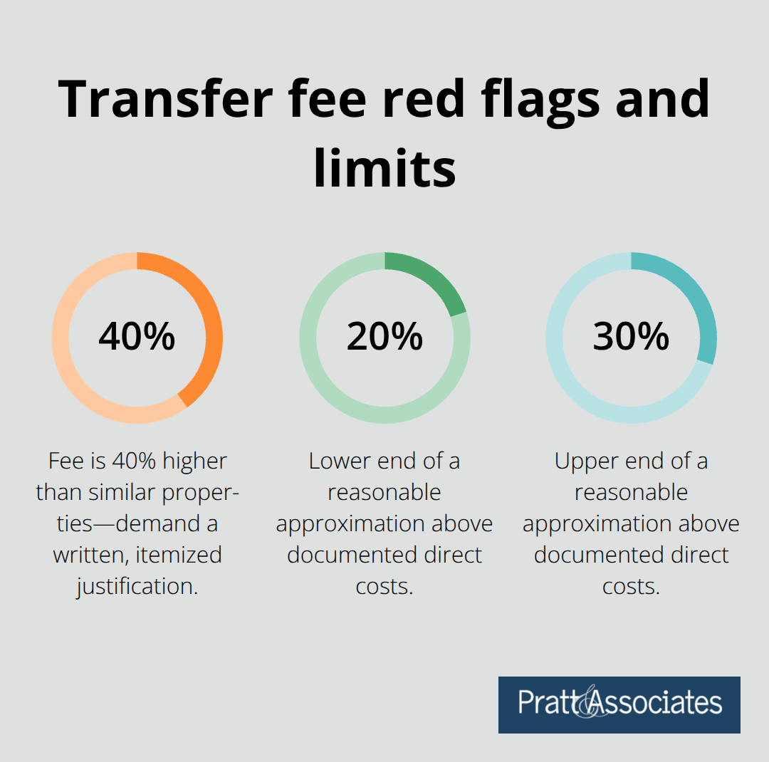 Key percentage thresholds for HOA transfer fees in California